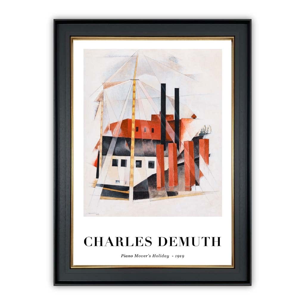 Digitally Reworked Charles Demuth Art Print on Matte Paper