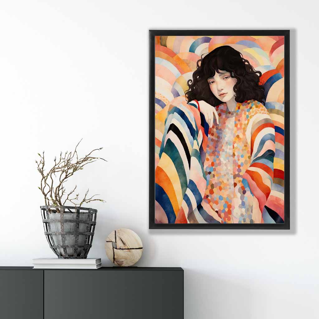 Colorful Abstract Playful Women's Art Print