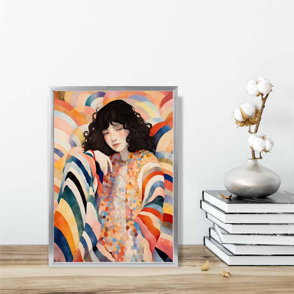 Colorful Abstract Playful Women's Art Print