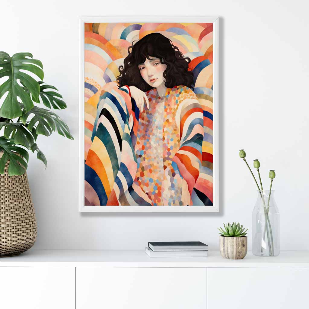 Colorful Abstract Playful Women's Art Print