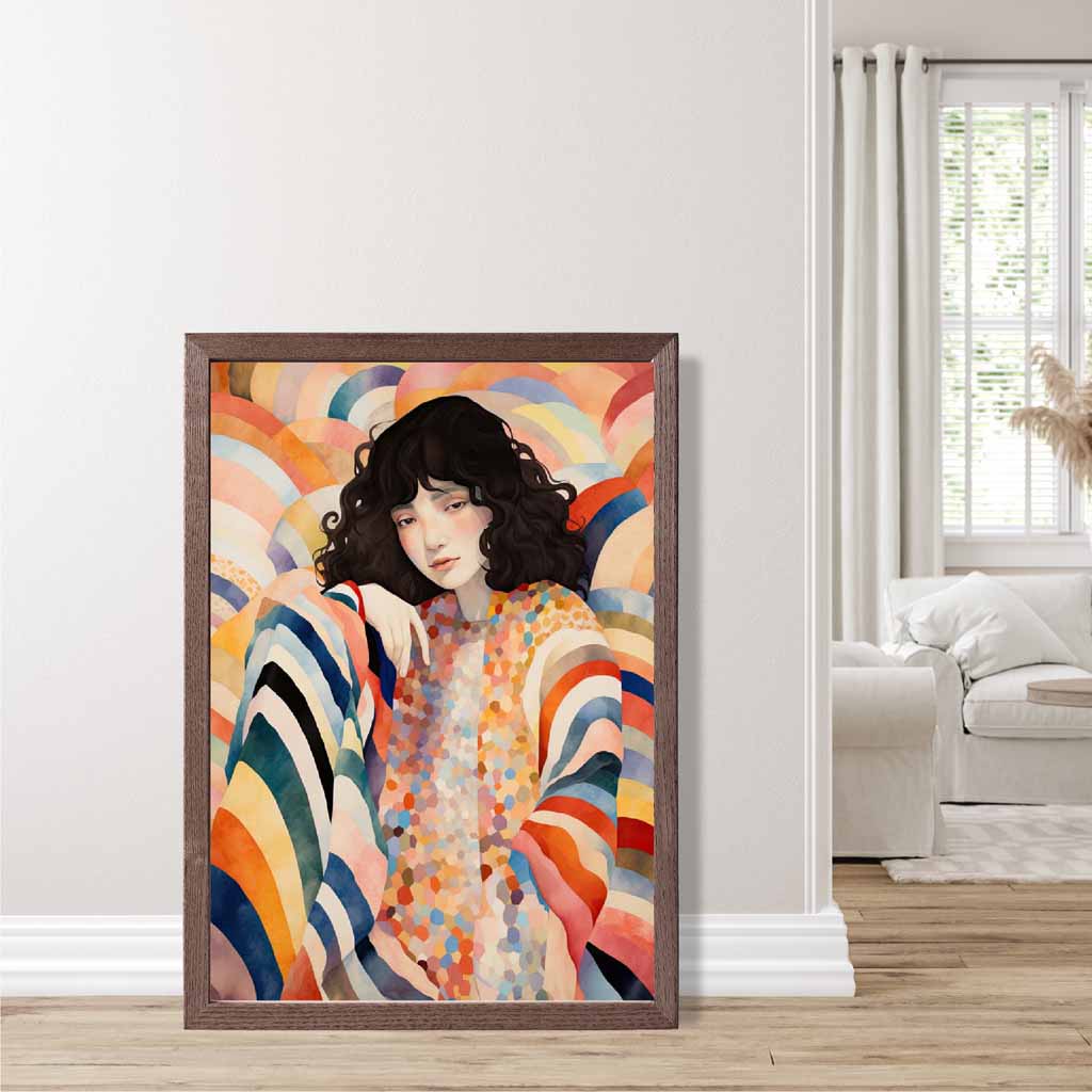 Colorful Abstract Playful Women's Art Print