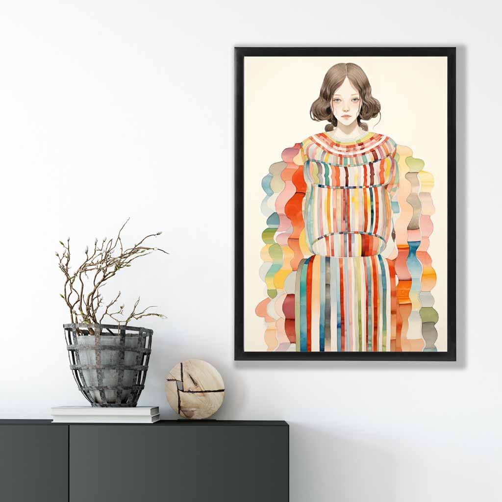 Colorful Abstract Woman Art Print