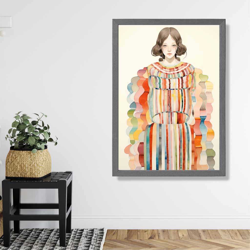 Colorful Abstract Woman Art Print