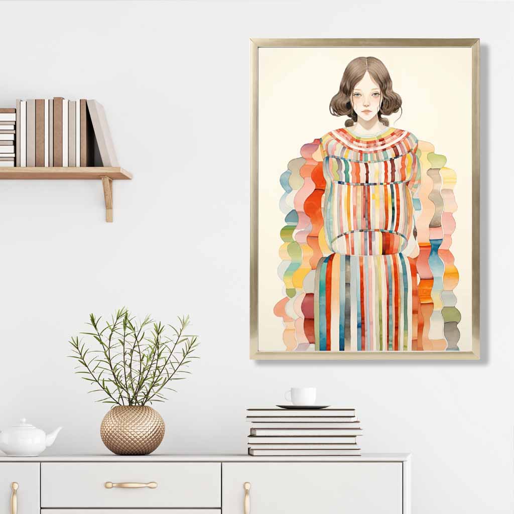 Colorful Abstract Woman Art Print
