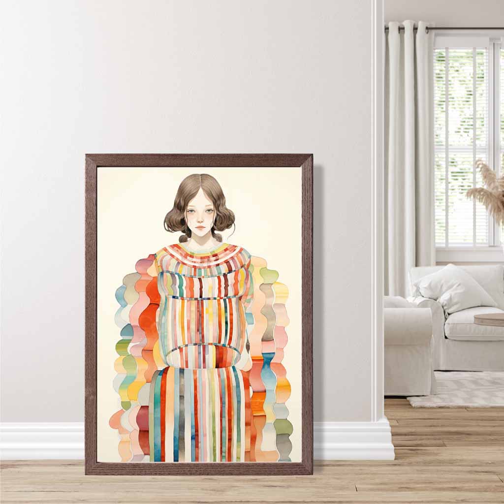 Colorful Abstract Woman Art Print