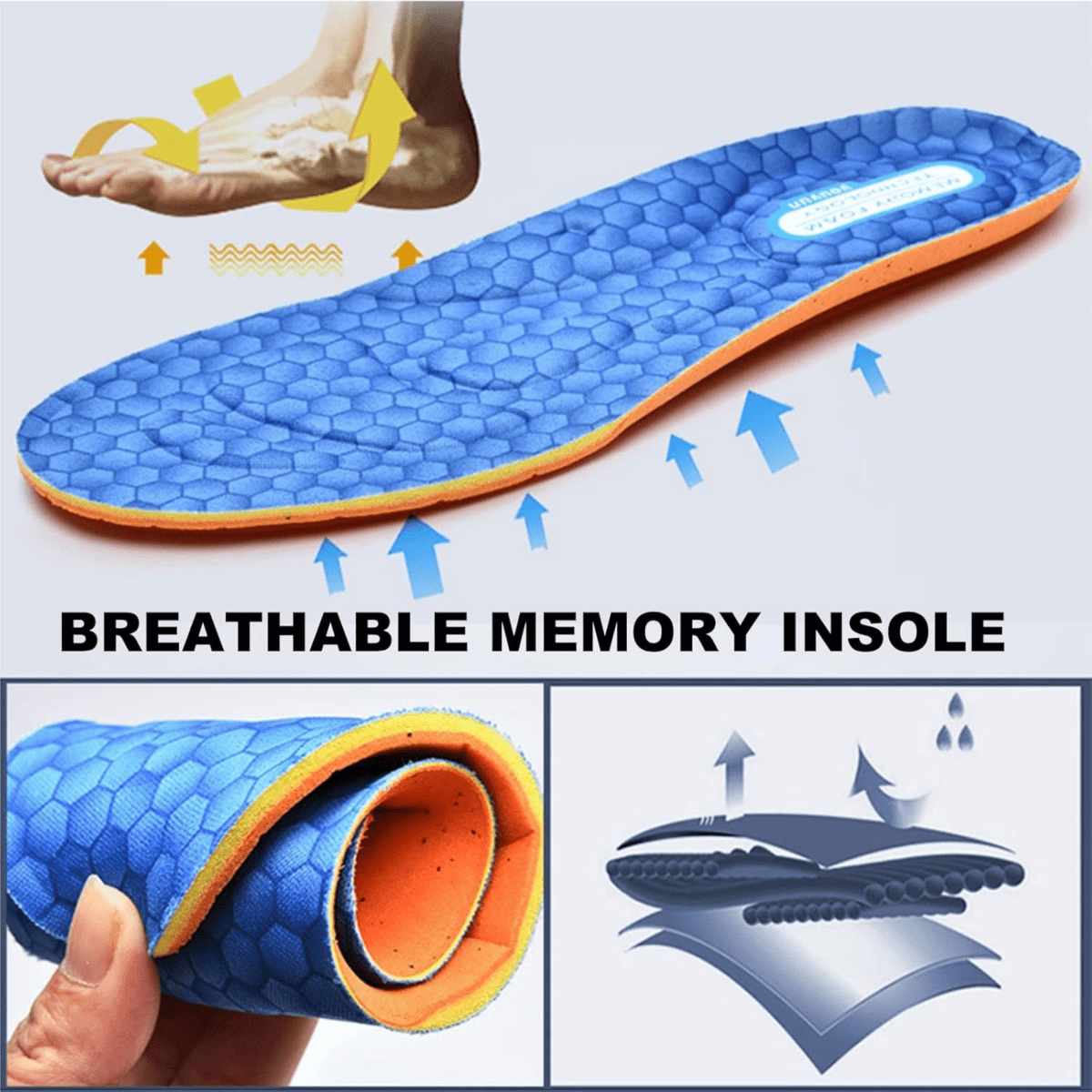 Extra Wide Memory Foam Walking Shoes with Spacious Toe Box