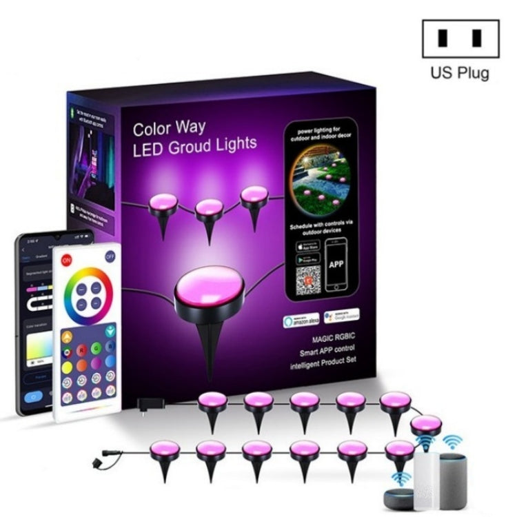 Outdoor Smart RGB Garden Lights with APP Control and Music Sync