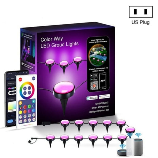 Outdoor Smart RGB Garden Lights with APP Control and Music Sync