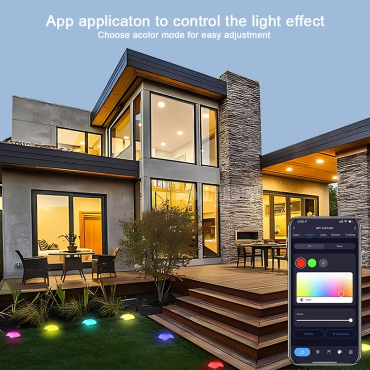 Outdoor Smart RGB Garden Lights with APP Control and Music Sync