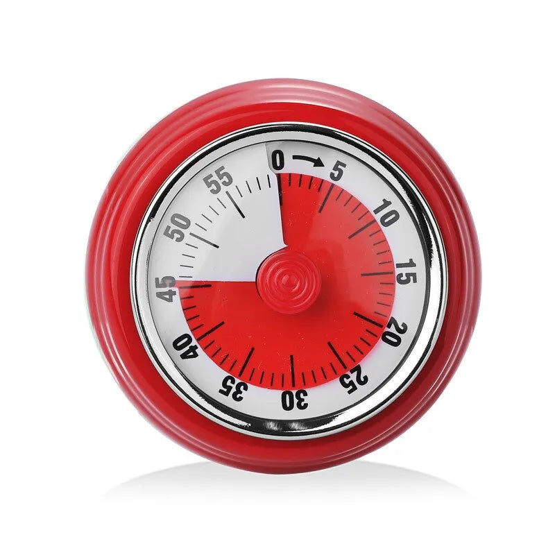 Magnetic 60-Minute Kitchen Timer in Bold Colors