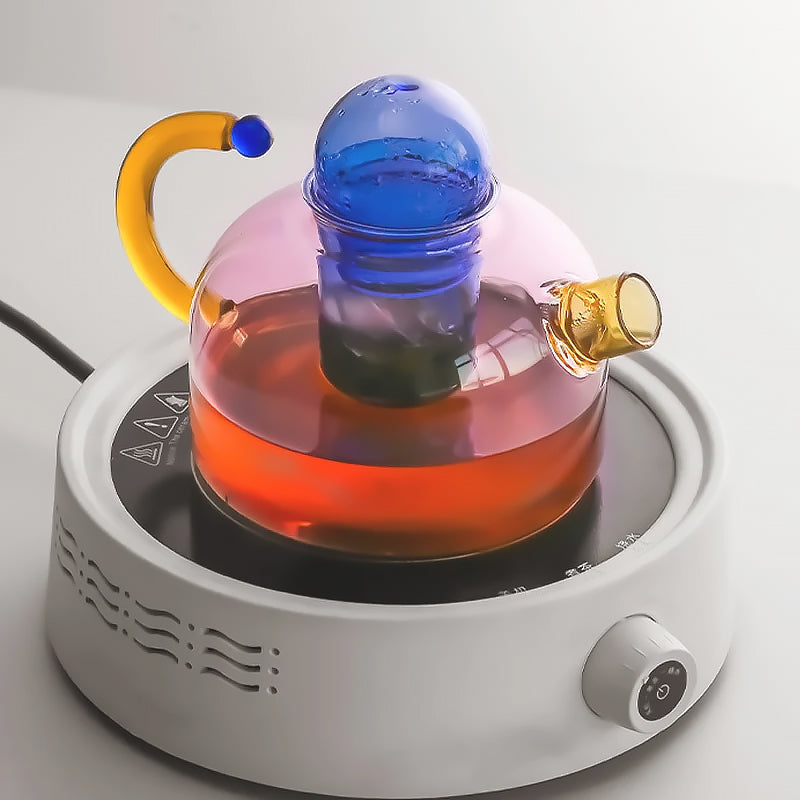 Colorful Borosilicate Glass Tea Set