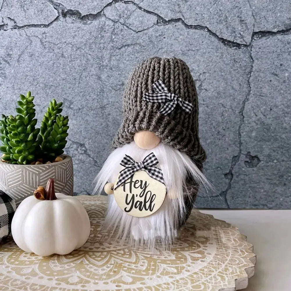 Handmade Plush Gnome Dolls - Whimsical Home Decor