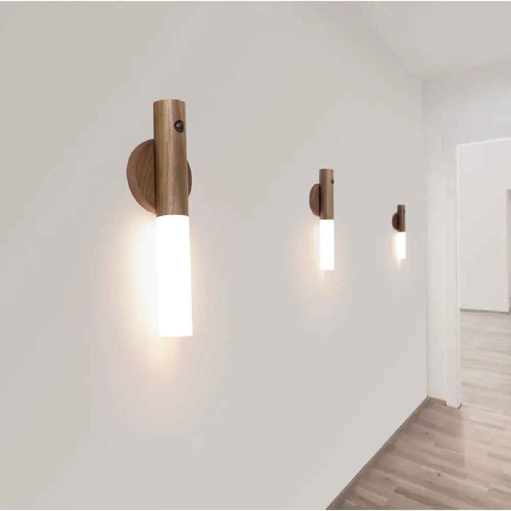 Magnetic LED Motion Sensor Night Light with Warm Colors