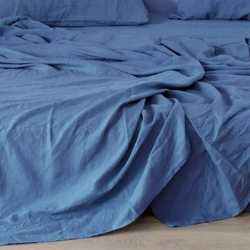 Breathable 100% Linen Bed Sheet for Cool Sleep