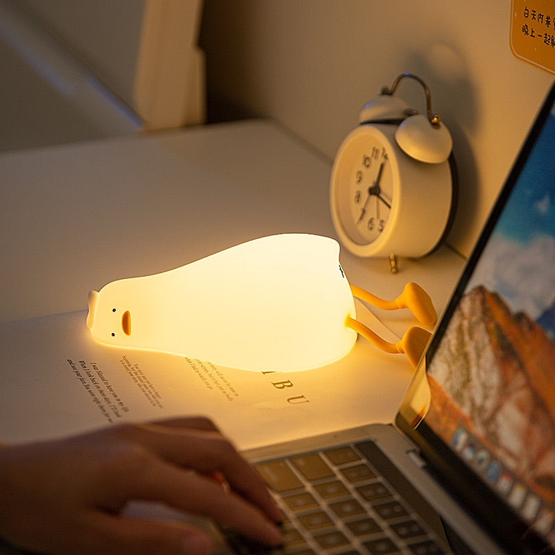 Duck LED Night Light - USB Rechargeable Cozy Lamp
