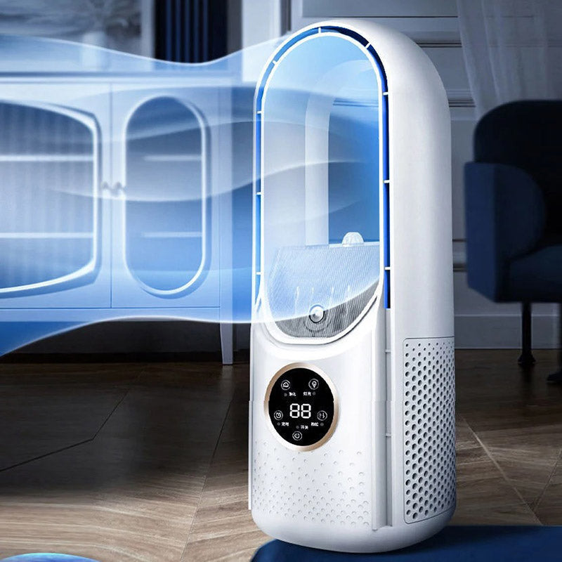 Silent Bladeless Portable Air Conditioner: Ergonomic Design for Home and Office Use