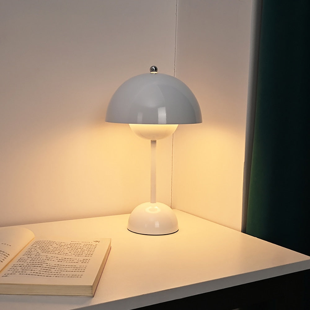 Cordless Flower Pot Table Lamp - Modern LED Design