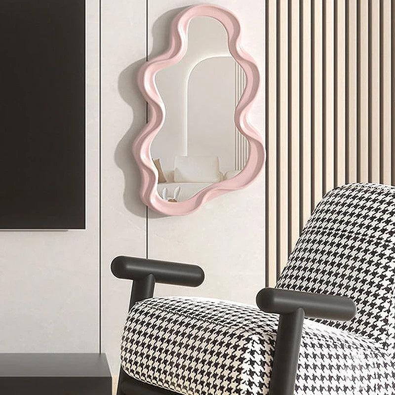 Cloud-Shaped Decorative Mirror for Living Room, Bedroom, and Bathroom