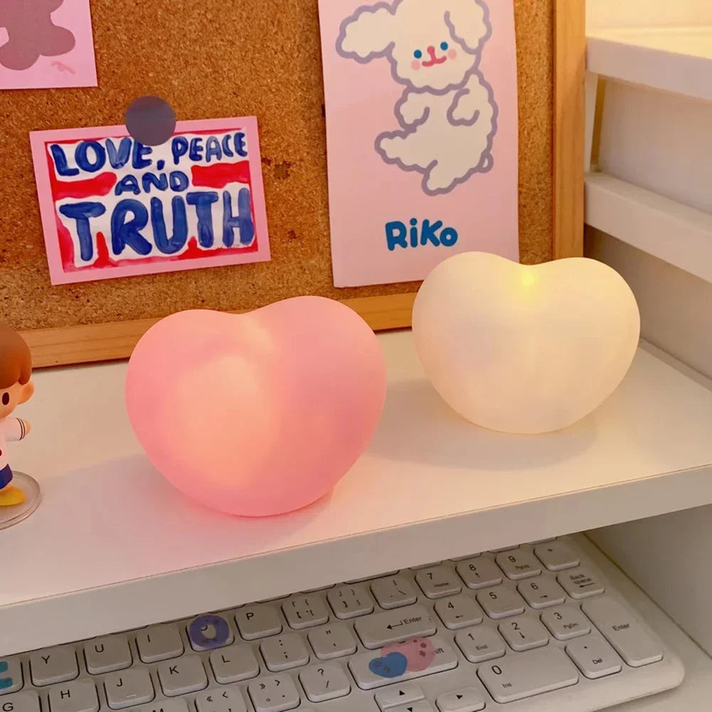 3D Heart LED Night Light - Romantic Home Decor Gift