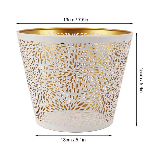 Elegant Gold Patterned Metal Lamp Shade