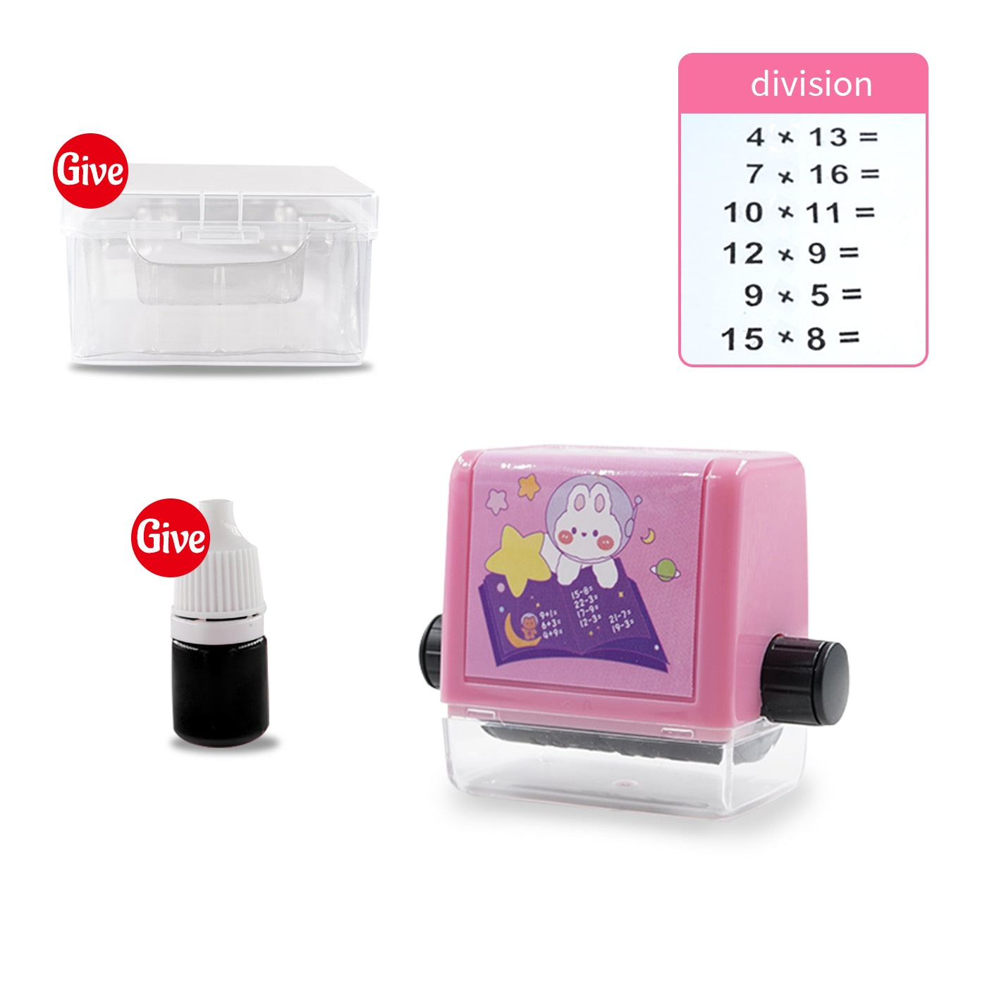 Math Practice Roller Toy for Kids - Durable Rubber Learning Tool