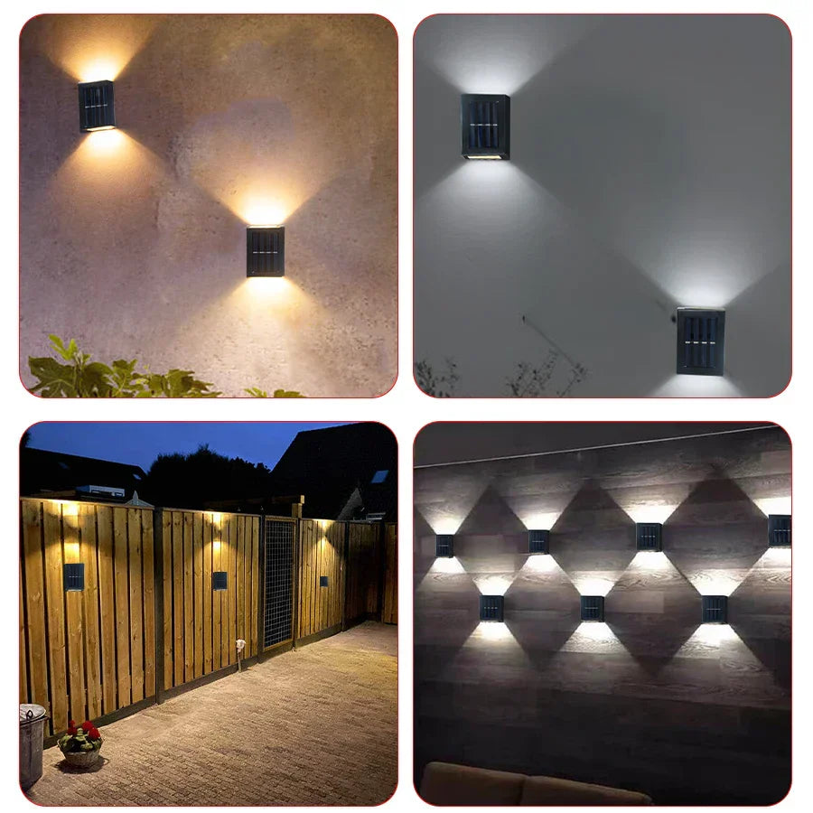 Waterproof Solar LED Wall Light with Up and Down Lighting