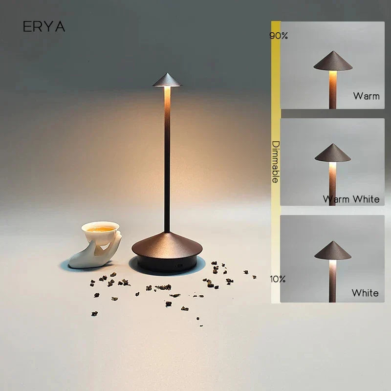 Rechargeable Touch LED Table Lamp with Adjustable Brightness