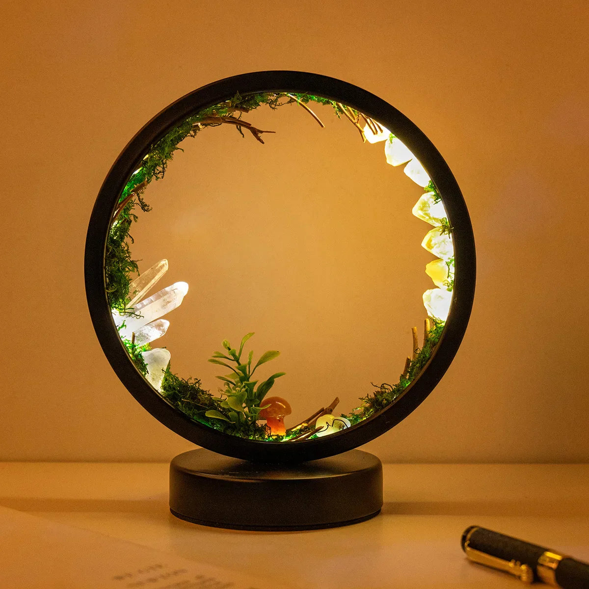 Eclipse of Enchantment LED Night Light with Crystals