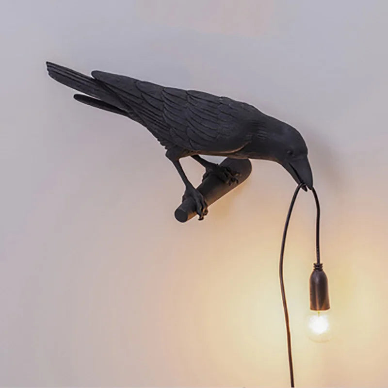 Modern Lucky Bird Table Lamp with Resin Design and LED Lighting