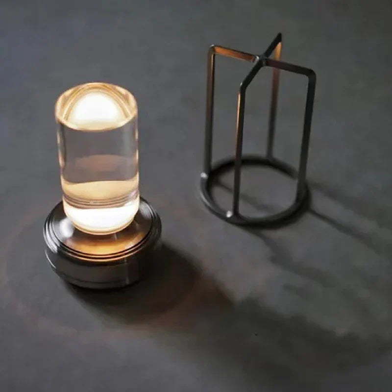 Portable Rechargeable LED Lantern with Charging Station