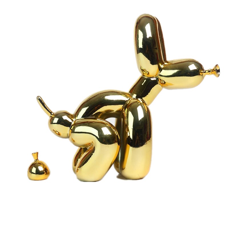 Balloon Dog Sculpture Figurine - Artistic Resin Home Decor