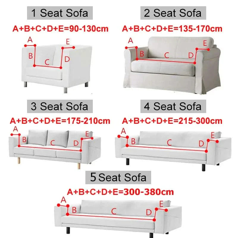Elastic Jacquard Sofa Cover - Water-Resistant Non-Slip Stretch Fit