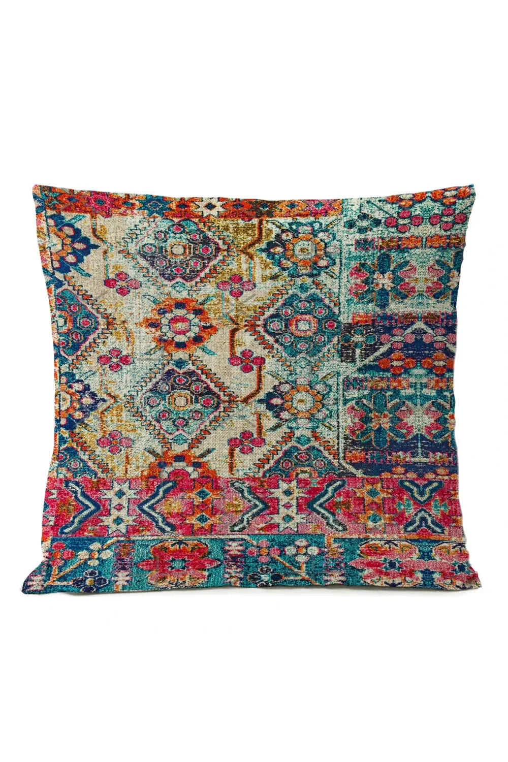 Ethnic Tribal Cotton-Linen Pillowcase