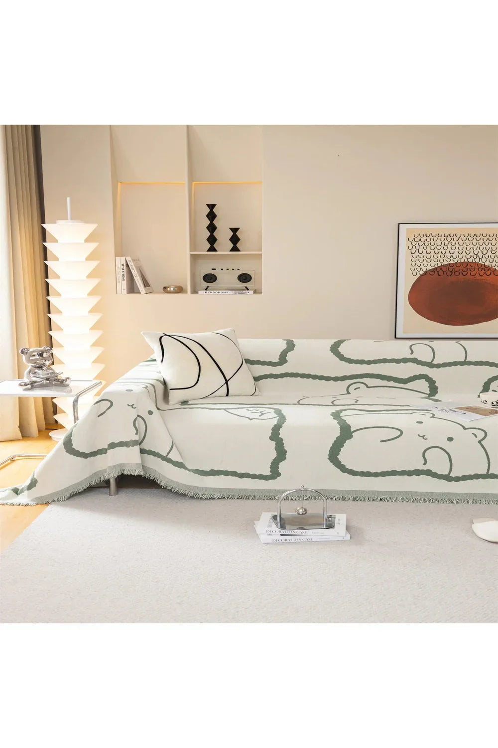 Polyester Living Room Sofa Cover