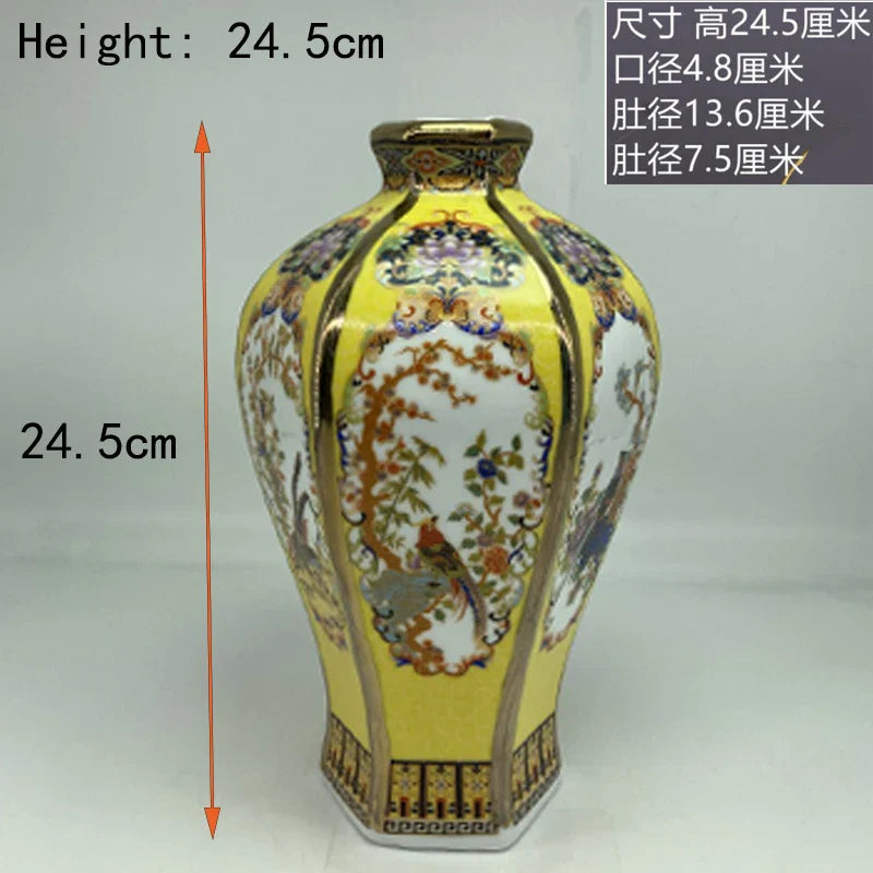 Antique Royal Chinese Porcelain Floral Vase