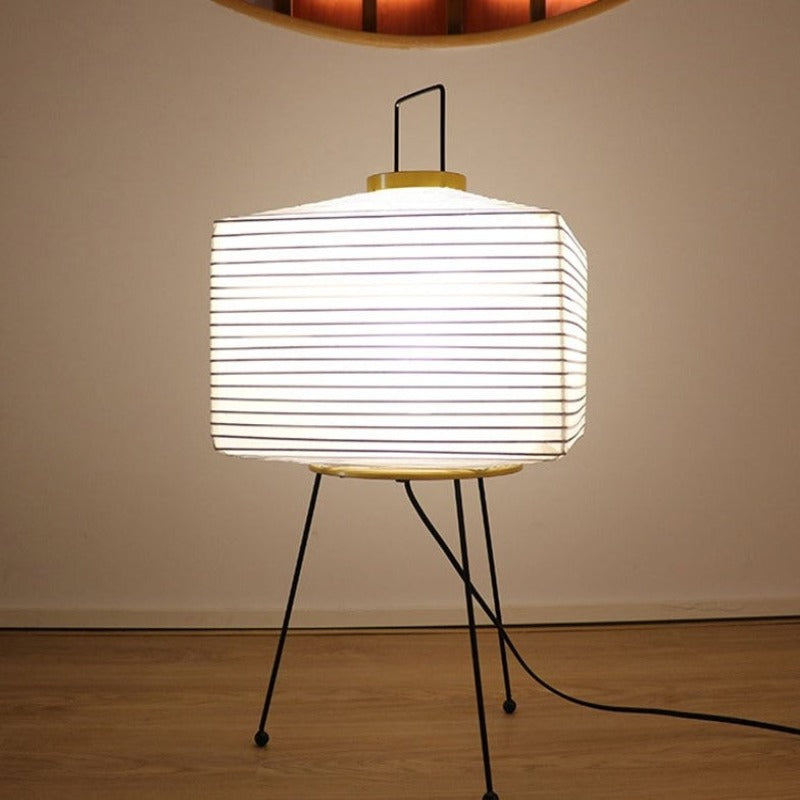 Japanese Paper Tripod Floor Lamp