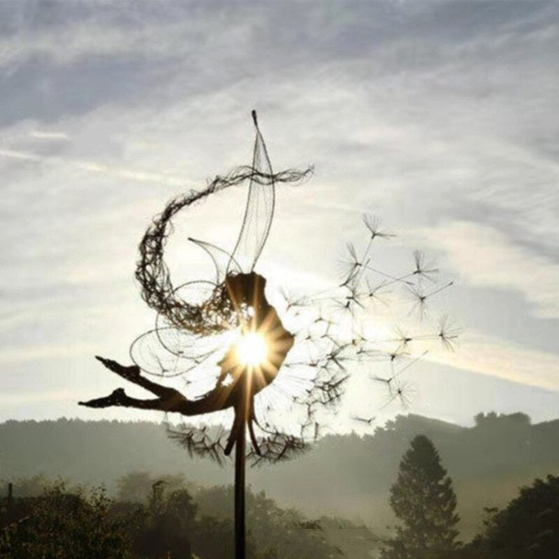 Fairy Garden Sculptures - Enchanting Dancing Fairies and Dandelions