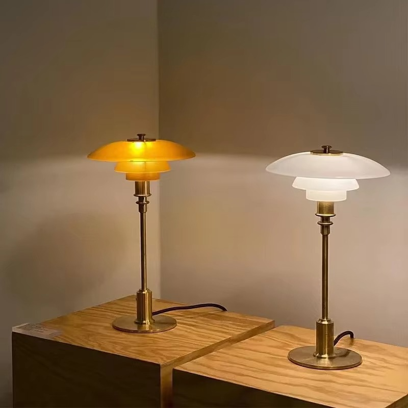 Minimalist Scandinavian Table Lamp with Warm LED Light