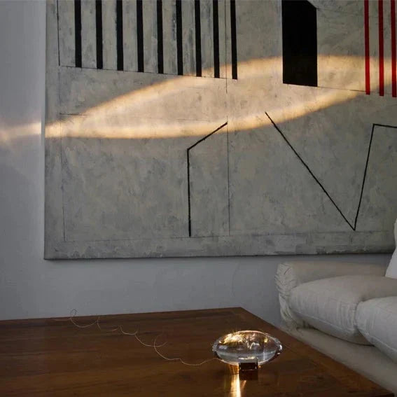 Crystal Sunset Sky Table Lamp with Eye of the Sky Motif