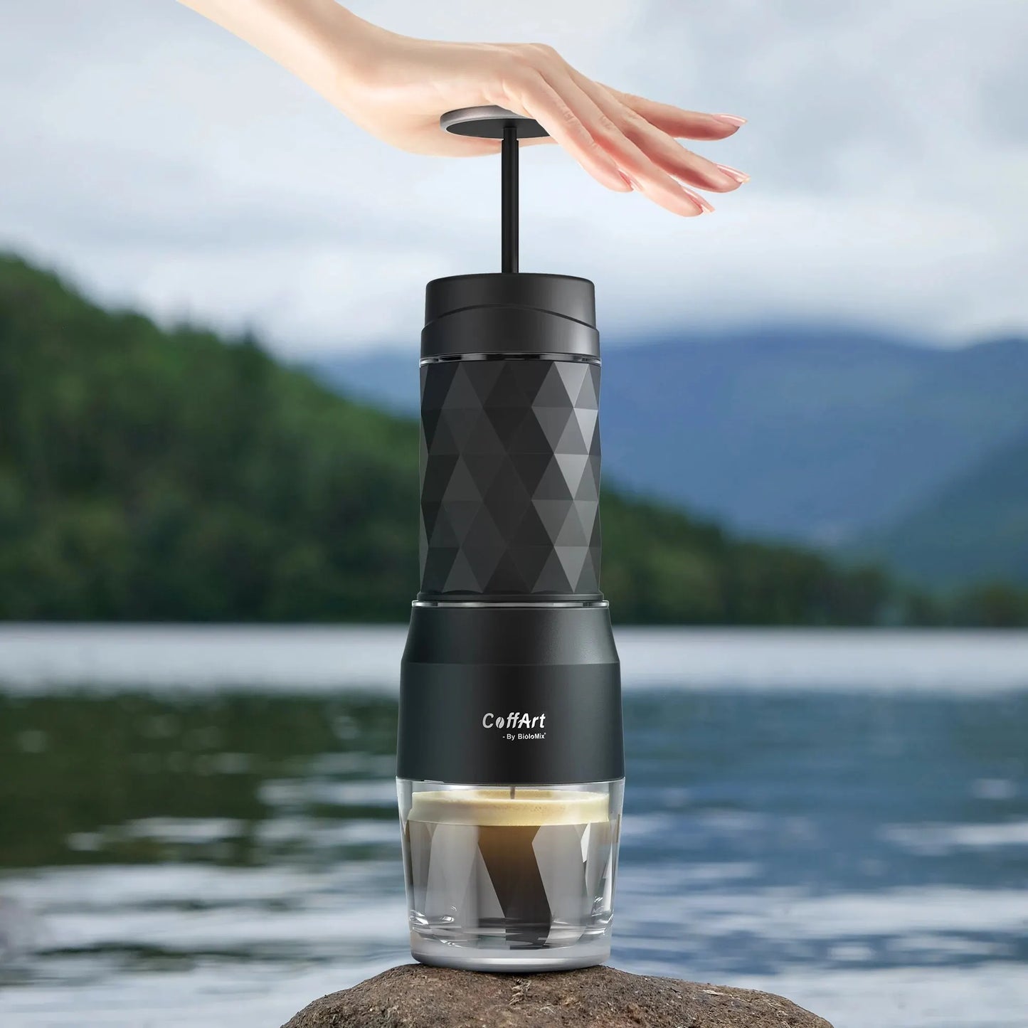 Portable Manual Espresso Maker for Travel with 3-in-1 Brewing Options