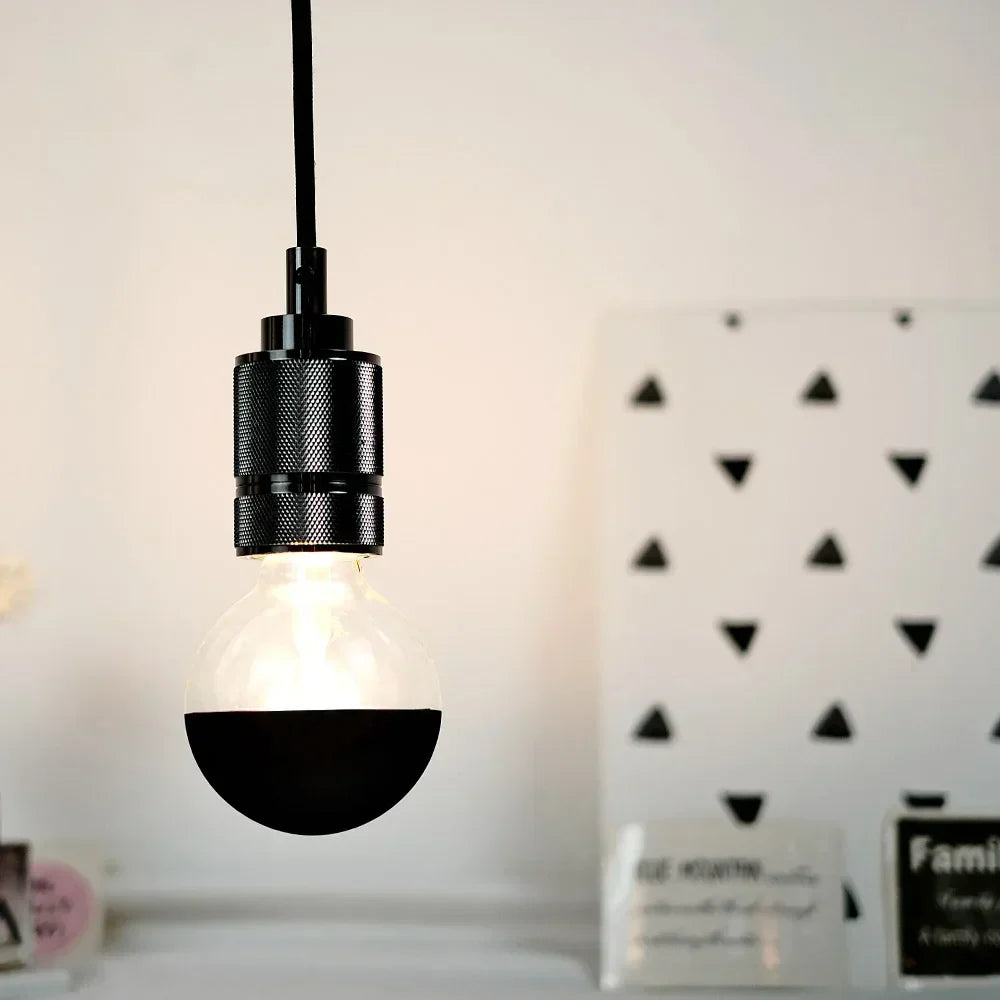 Dimmable Vintage LED Table Lamp with Wooden Base