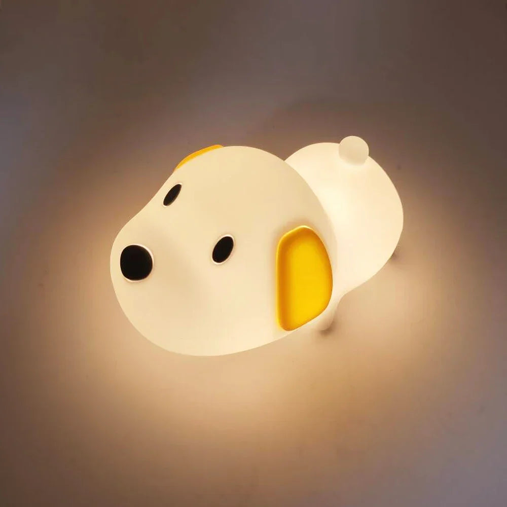 USB Rechargeable LED Night Light with Soft Silicone Design and Long Battery Life