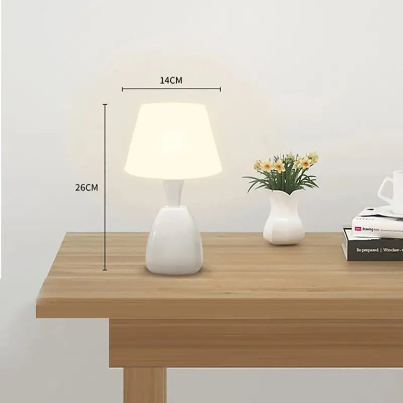 Dimmable LED Touch Nightstand Lamp - Modern Table Lighting