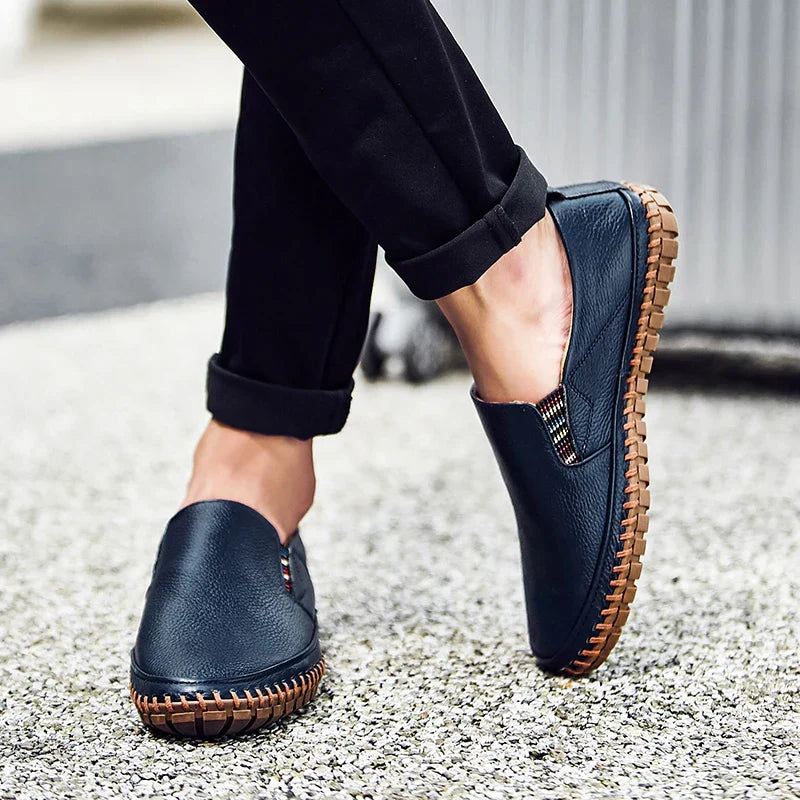 Men's Slip-On Loafers with Flexible Non-Slip Sole for Everyday Comfort
