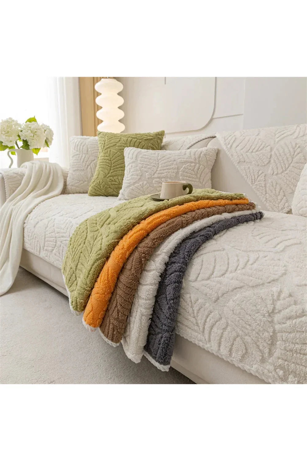 Nordic Aesthetic Polyester Sofa Cover
