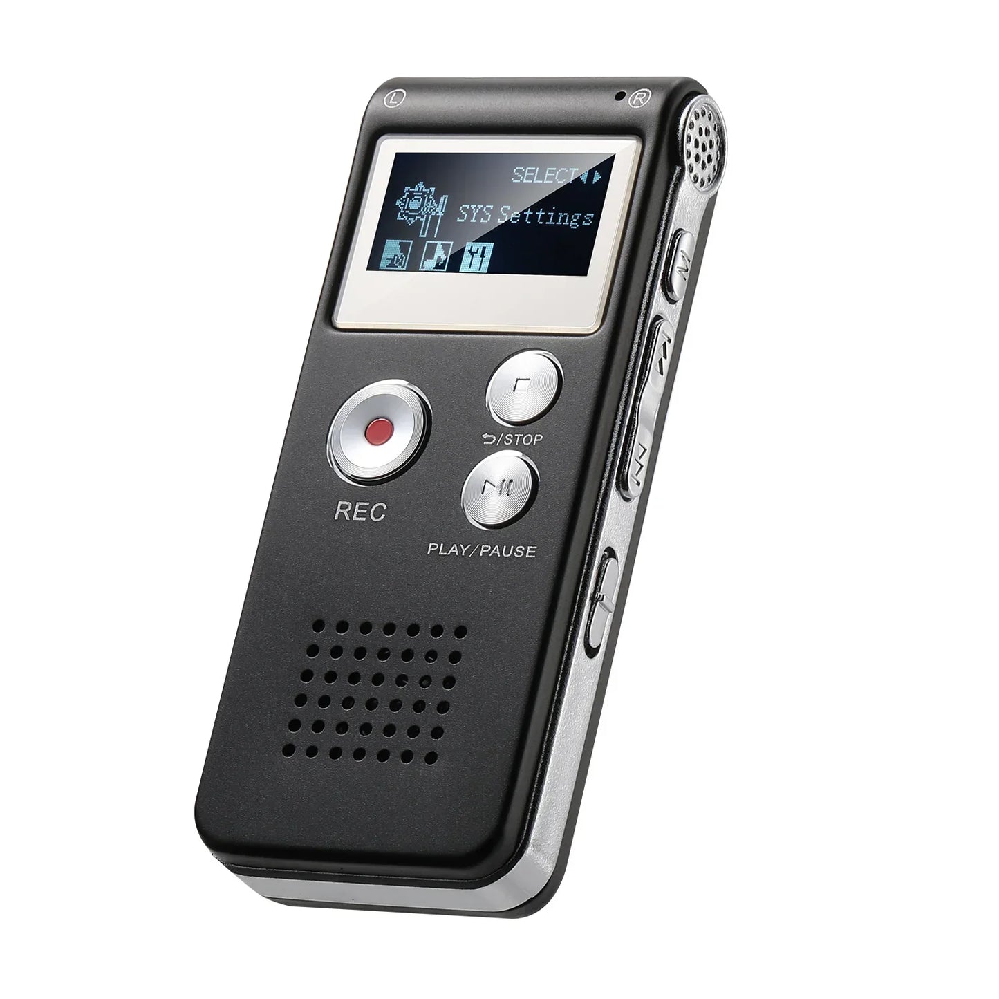 Digital Voice Recorder with Voice Activation and WAV Format