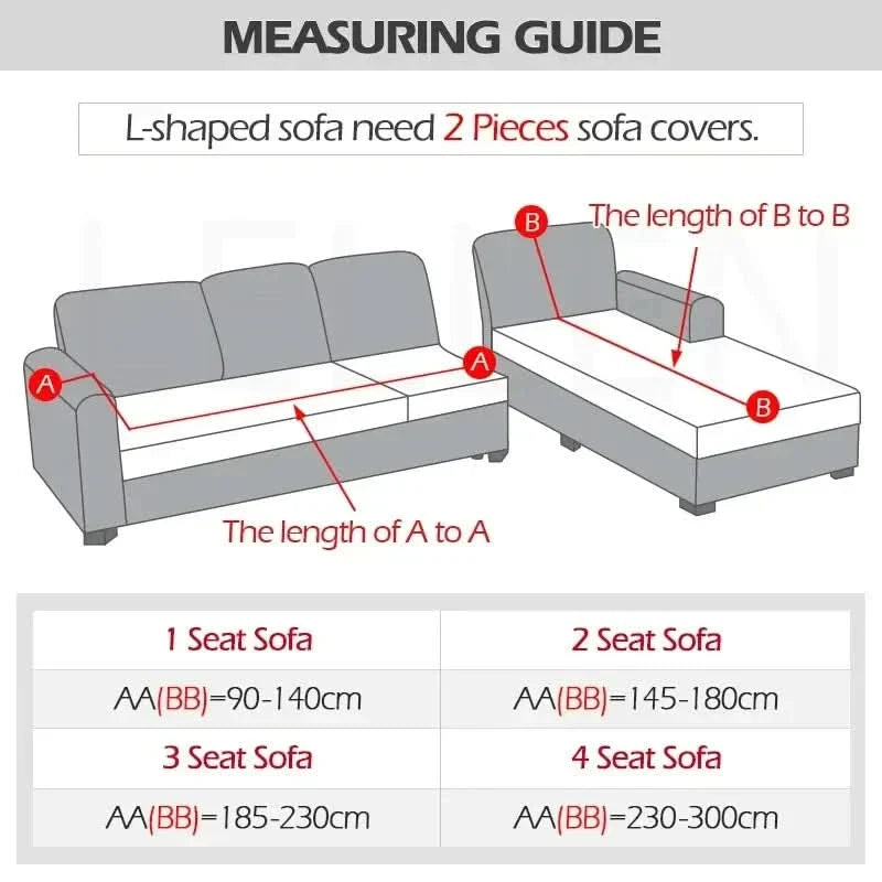 Stretch Velvet Sofa Cover for L-Shaped and Traditional Couches