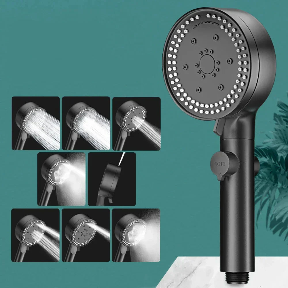 Adjustable Massage Showerhead with Water-Saving Design
