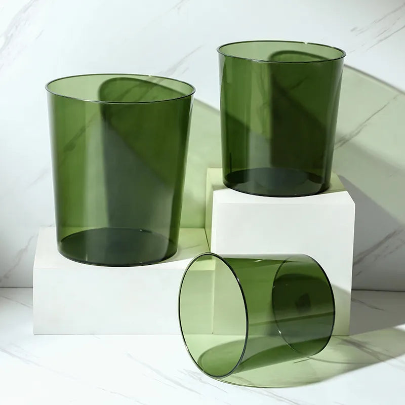Colored Transparent Acrylic Waste Container