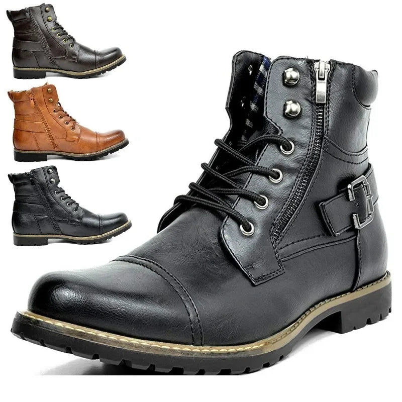 Damon | Classic Lace-Up Orthopedic Leather Boots